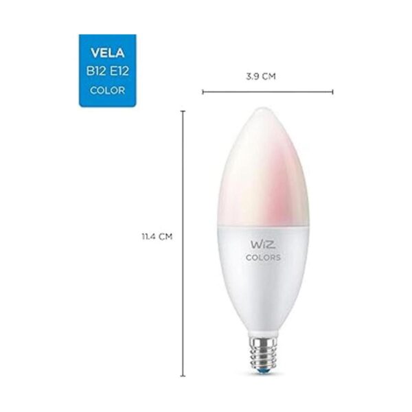 WiZ Connected Vela de color de 60 W B11 Smart 2.4 GHz 16_4