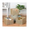Wicker Storage Basket Woven Storage Basket with Labels_2