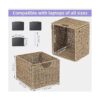 Wicker Storage Basket Woven Storage Basket with Labels_6
