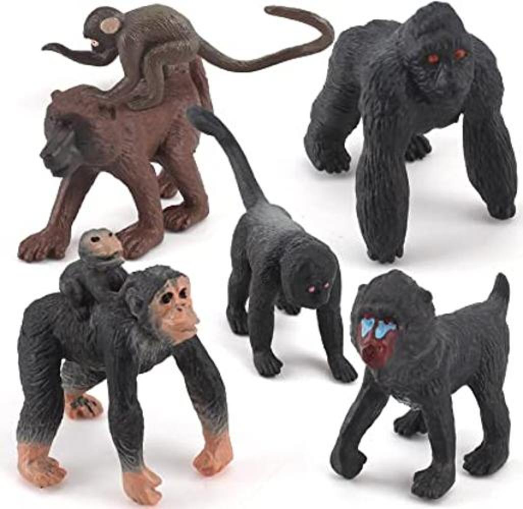 Wild Life Jungle Animal Model Playsets 6 piezas Mini