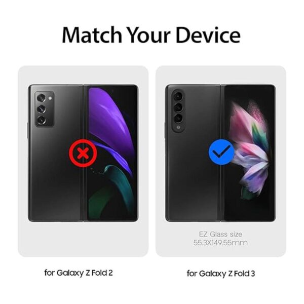 Whitestone Dome EZ Galaxy Z Fold 3 Protector de pantalla_2