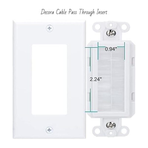 Wi4You Placa de pared con cepillo de cerdas decorativas_2