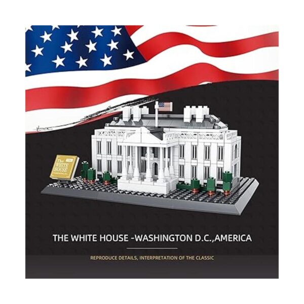 White House 3D Architecture Mini Building Blocks Model_2