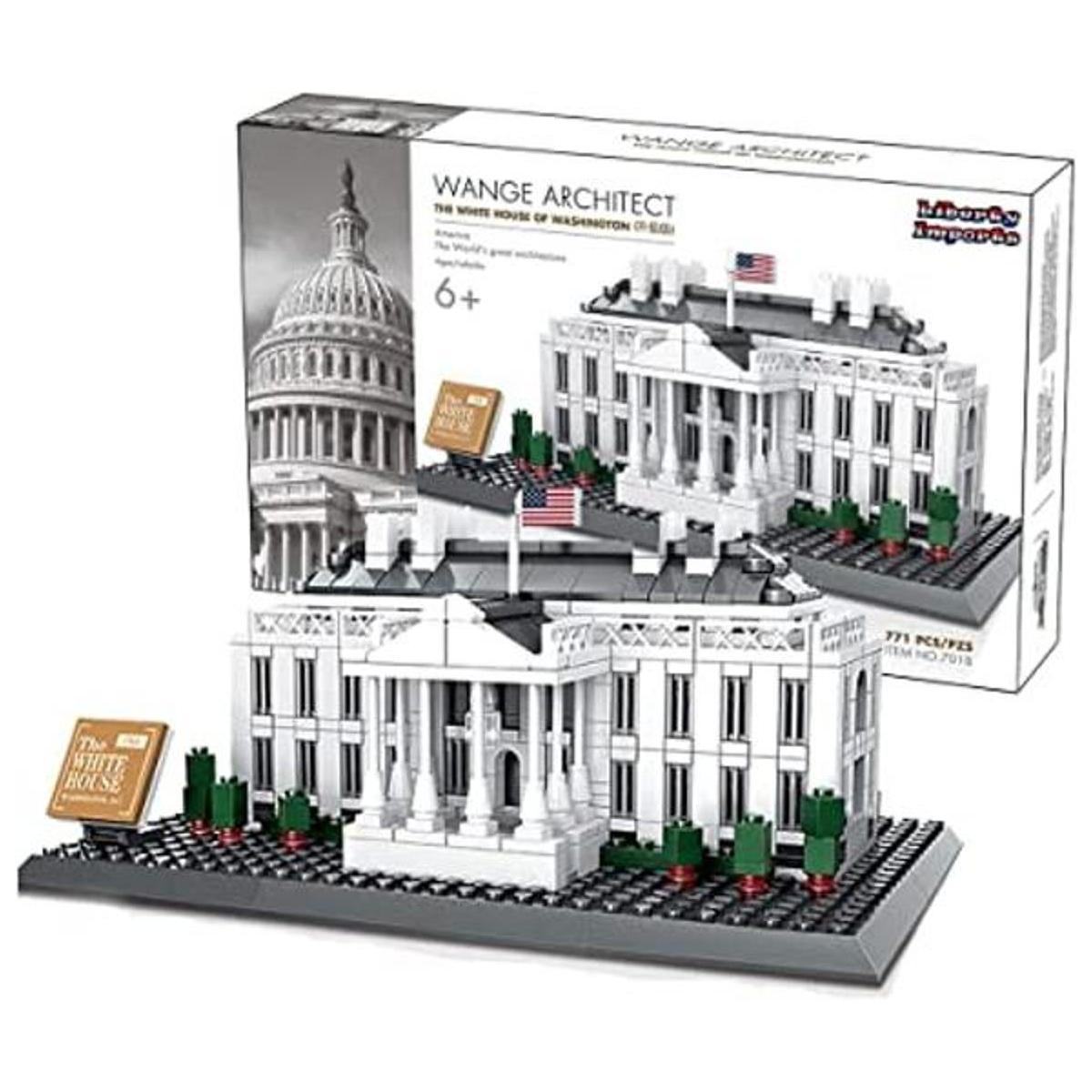 White House 3D Architecture Mini Building Blocks Model