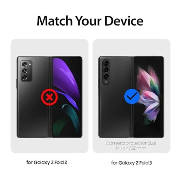 Whitestone Protector de cámara para Samsung Galaxy Z Fold_2