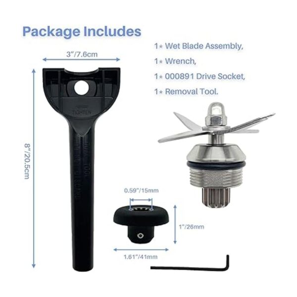 Wet Blade Assembly 104675 STM102R 1152 con llave de
