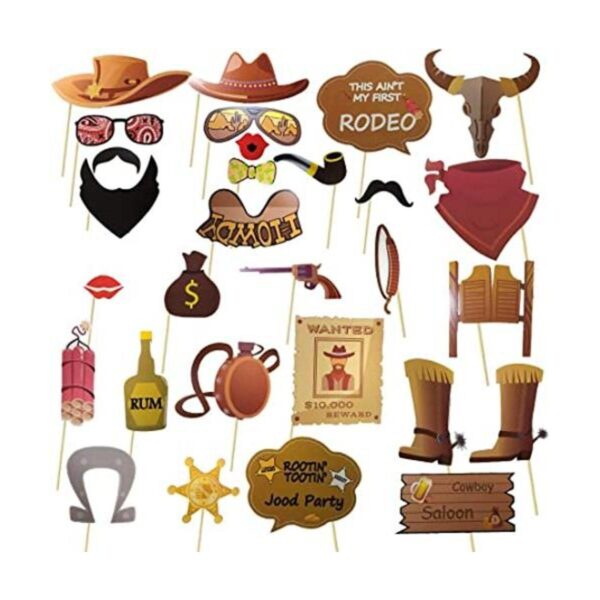 Western Cowboy Photo Booth Props Bandana Wild West Party
