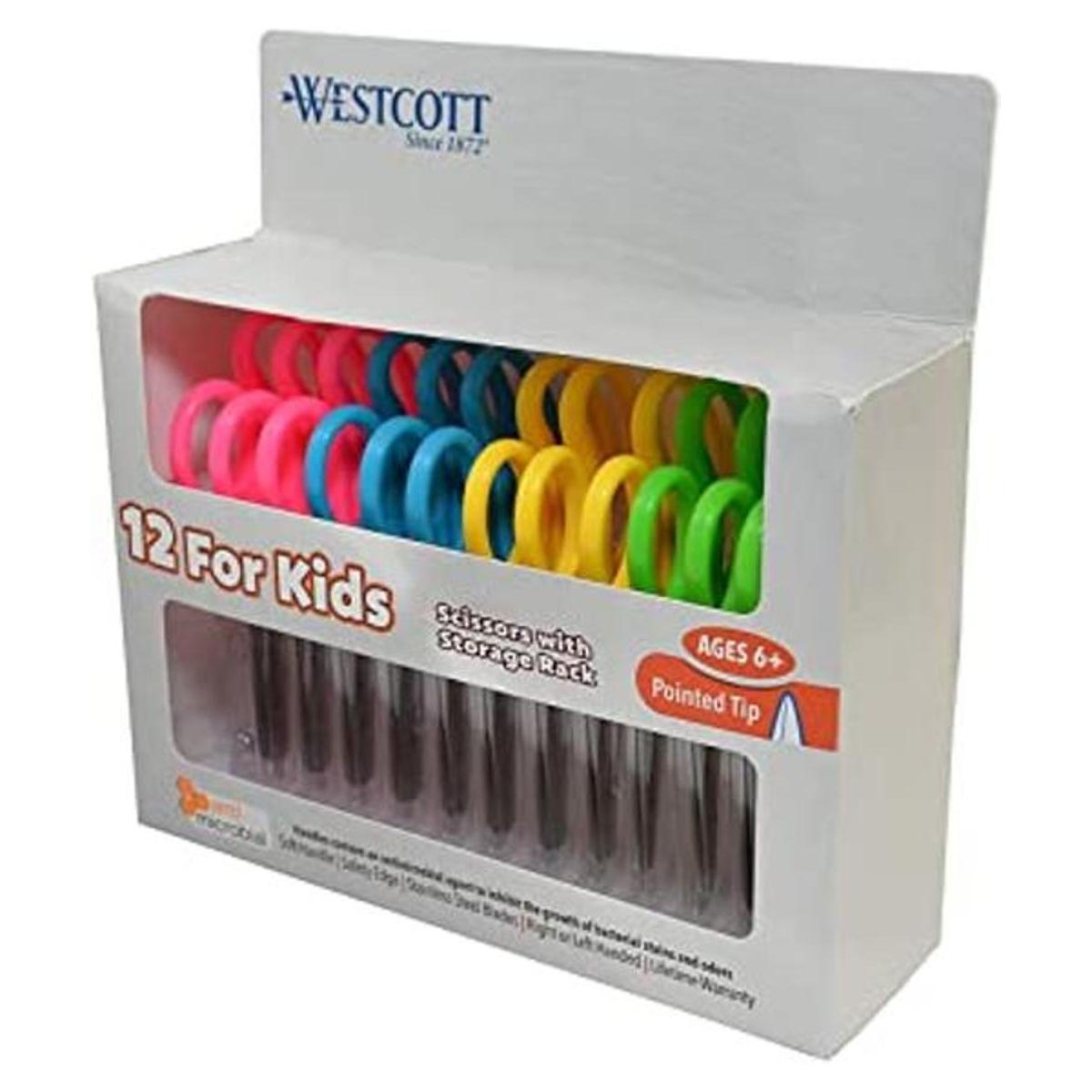 Westcott Tijeras de seguridad puntiagudas de 5 pulgadas