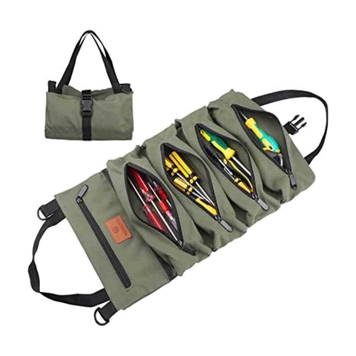 Wessleco Bolsa enrollable para herramientas bolsa