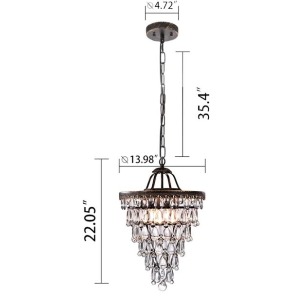 Wellmet Candelabro de cristal de 14 pulgadas candelabros_3