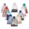 WenTao 100 bolsas de organza transparente con estrella