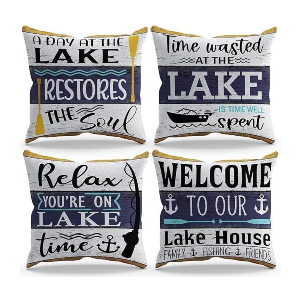 Welcome to Our Lake House Relax Youre On Lake Time Juego_1
