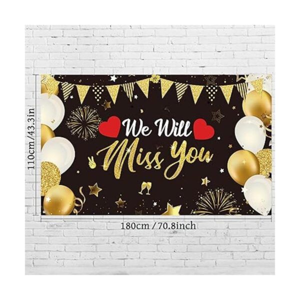 We Will Miss You Decoraciones de fiesta telón de fondo_2
