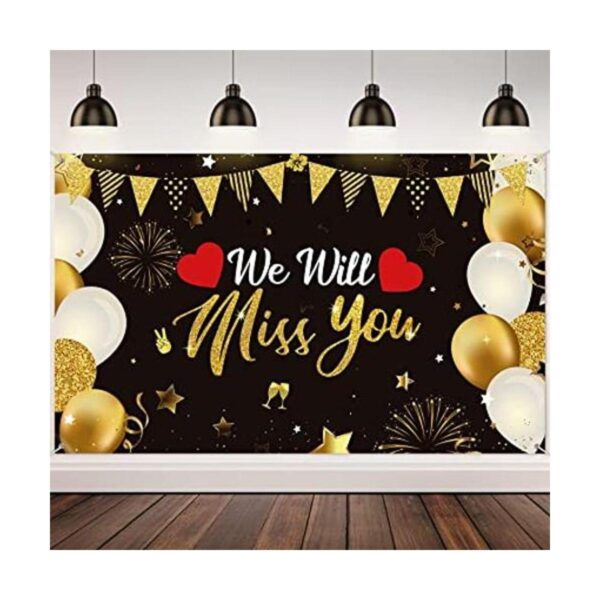 We Will Miss You Decoraciones de fiesta telón de fondo_1