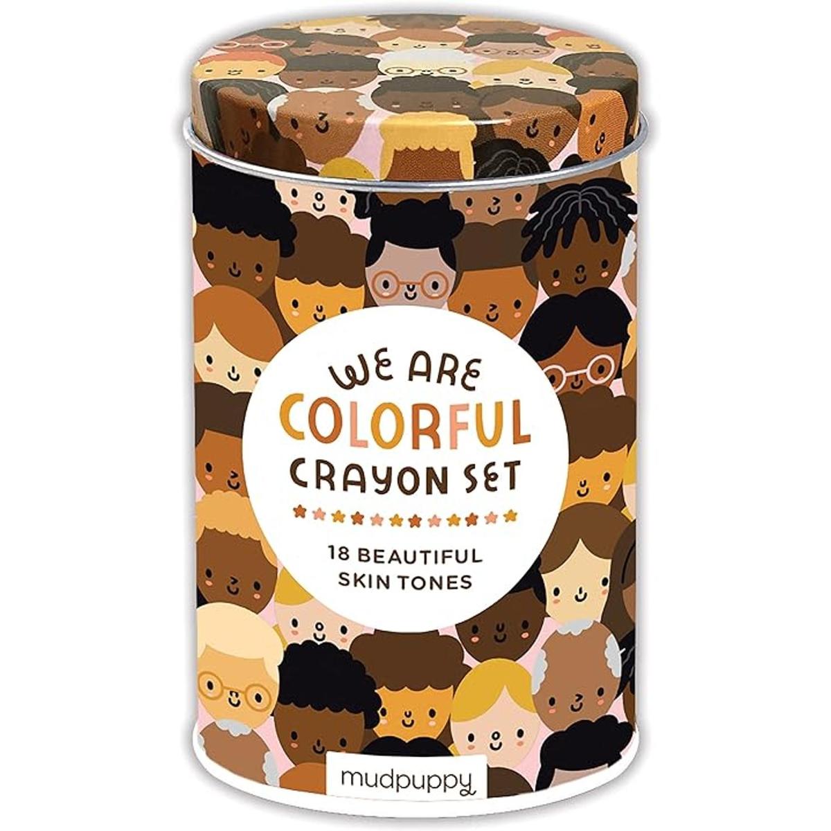 We Are Colorful Skin Tone Crayon Set de Mudpupy incluye