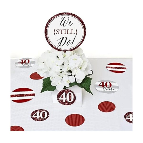 We Still Do 40th aniversario de boda gigante Círculo_5