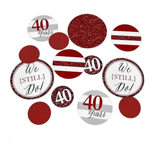 We Still Do 40th aniversario de boda gigante Círculo_6