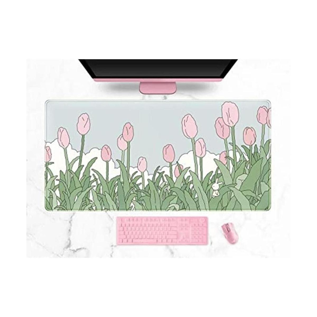 WatercolorTulip Almohadillas de mouse con diseño de