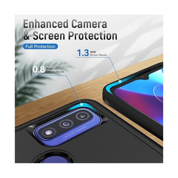 Warsia Funda para Moto G Pure con protector de pantalla_3