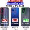 Warsia Funda para Moto G 5G Motorola G 5G 2022 con_2
