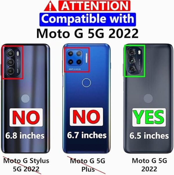 Warsia Funda para Moto G 5G Motorola G 5G 2022 con_2
