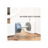 Wall Nanny El mini protector de pared para puerta de bebé_3
