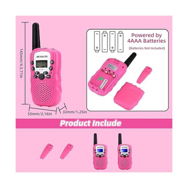 Walkietalkie de Retevis RT388 para niños 22 canales_5