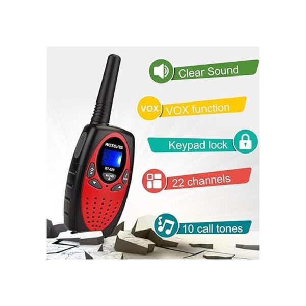 Walkie Talkies de juguete Retevis RT628 para niños con 22_2