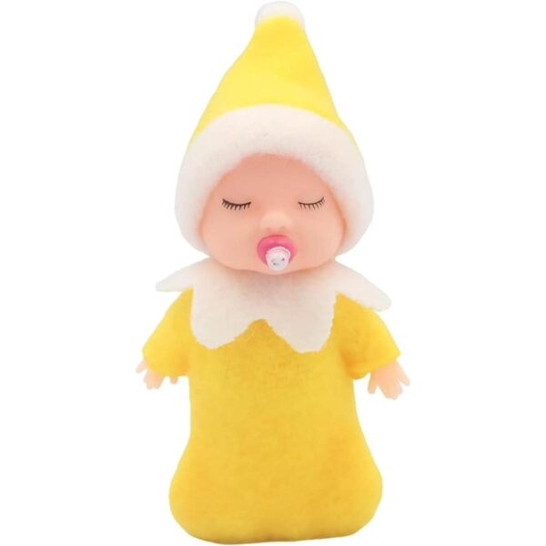 WULEEUPER Muñeca de elfo durmiendo con chupete juguetes_1
