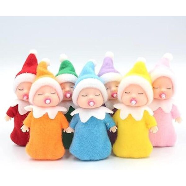 WULEEUPER Muñeca de elfo durmiendo con chupete juguetes_4