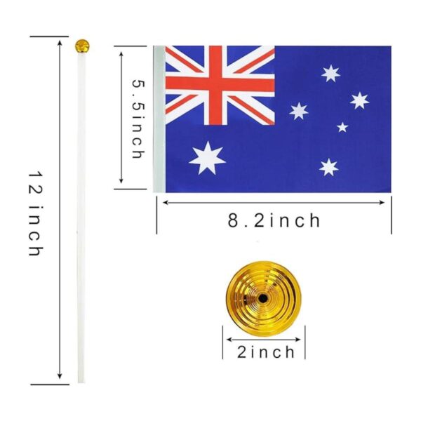 WXTWK Paquete de 12 banderas de escritorio australianas_2