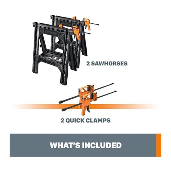 WORX WX065 par de morsas con barras abrazaderas con_6