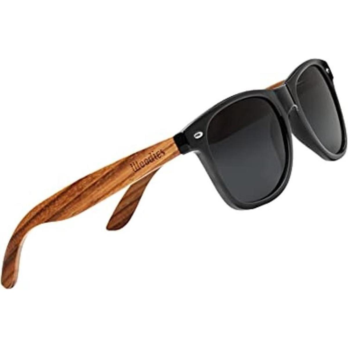 WOODIES Zebra Wood gafas de sol con lentes polarizadas