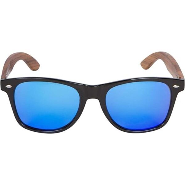 WOODIES Lentes de sol polarizados de madera de cebra para_2