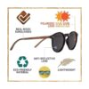 WOODIES Lentes de sol polarizados de madera estilo Foster_6