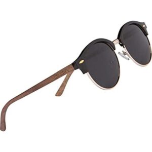 WOODIES Gafas de sol polarizadas de madera de nogal para_1