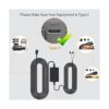 WOLFBOX Kit de alambre duro tipo C para cámara de tablero_3