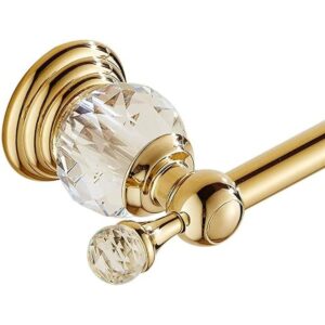 WINCASE Toallero dorado toallero de cristal de 24_1