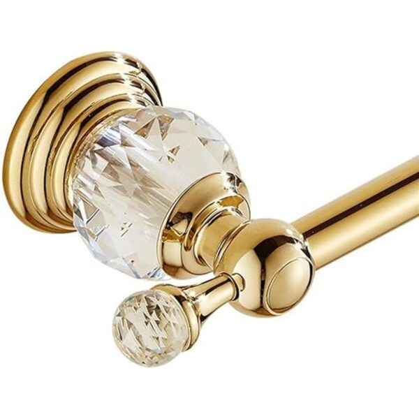 WINCASE Toallero dorado toallero de cristal de 24_1