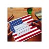 WISYOK 12 plantillas de bandera estadounidense de 50