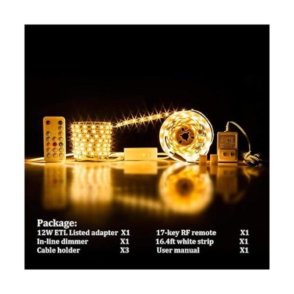 WOBANE Tira de luces LED regulables para habitación_6