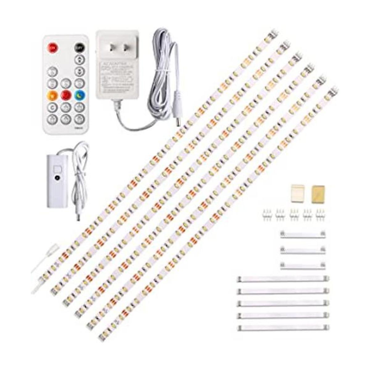 WOBANE Kit de iluminación para debajo del gabinete 6