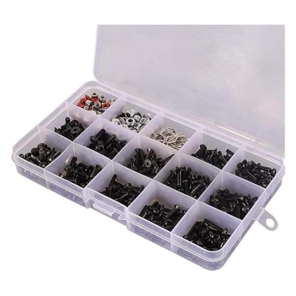 WEISHUJI Juego universal de tornillos RC de 500 piezas