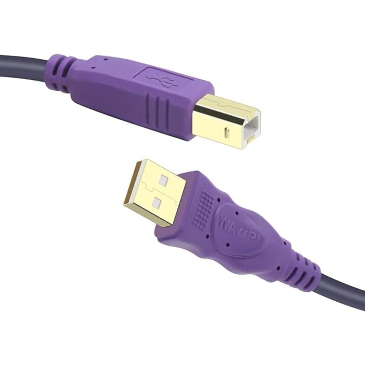 WAWPI Cable de impresora de 20 pies cable USB 2.0 Amacho
