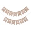 WAWOO Banner de bienvenida para bebé de arpillera