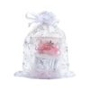 Volanic 50 bolsas de regalo de organza con cordón_1