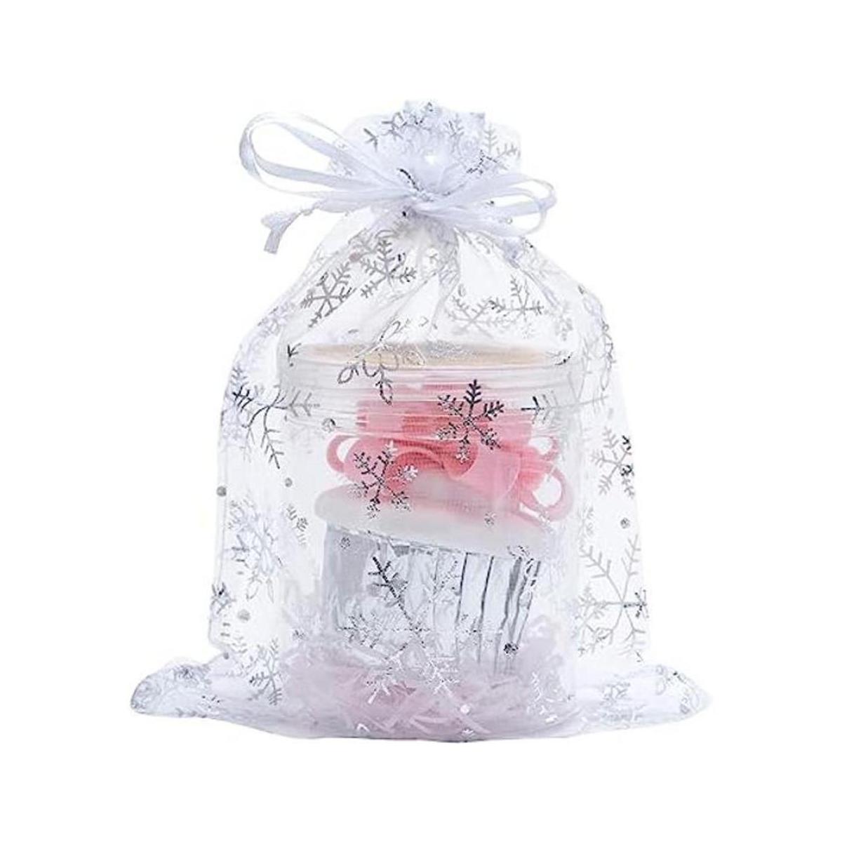 Volanic 50 bolsas de regalo de organza con cordón