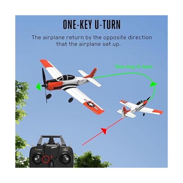 Volantex Avión RC de 2.4 GHz con control remoto de 4_5