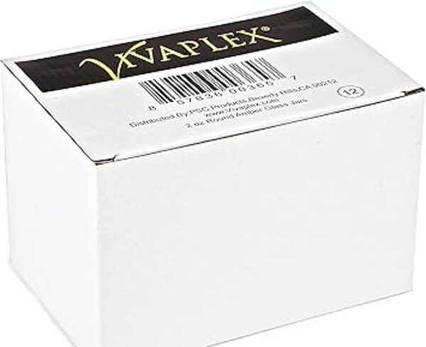 Vivaplex 12 tarros de vidrio redondos color ámbar de 2_2