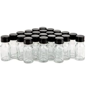 Vivaplex 24 botellas de vidrio transparentes de 0.3 fl oz_1